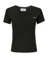 Coperni Washed Logo Boxy T-shirt In Black