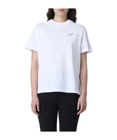 Coperni Short-sleeved Round Collar T-shirt In White