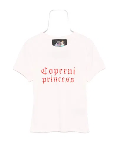 Coperni Short-sleeved T-shirt In White