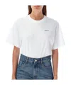 Coperni Crew Neck Short Sleeve Top In White