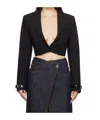 Coperni Short Suit Coat In Black