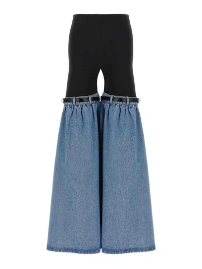 COPERNI HYBRID DENIM FLARE PANTS