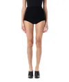 Coperni High Waist Knitted Shorts In Black
