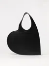 Coperni Heart-shaped Black Bag With Adjustable Shoulder Strap In Black