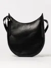 Coperni Medium Black Leather Hobo Shoulder Bag In Black