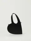 Coperni Heart-shaped Black Bag With Adjustable Shoulder Strap In Black