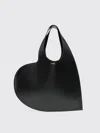 Coperni Asymmetrical Heart-shaped Shoulder Bag In Black