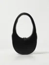 Coperni Leather Shoulder Bag With Croco Print In Black