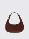Coperni Leather Embossed Tote Bag In Brown