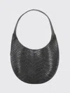 Coperni Chevron Leather Shoulder Bag Top Handle Strap In Black