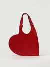 Coperni Heart-shaped Red Bag With Metallic Studs In Red