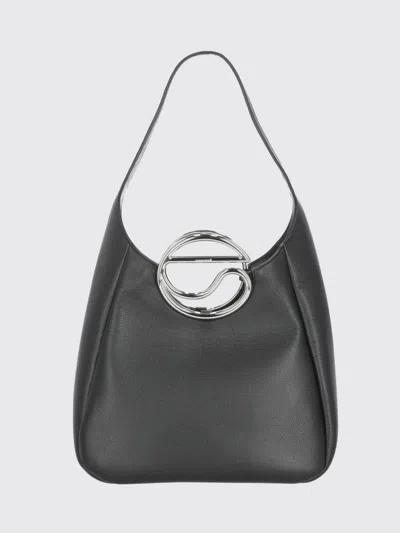 Coperni Hobo Bag With Carabiner Closure And Internal Pocket In Black