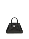 Coperni Structured Shoulder Bag Circular Clasp In Black