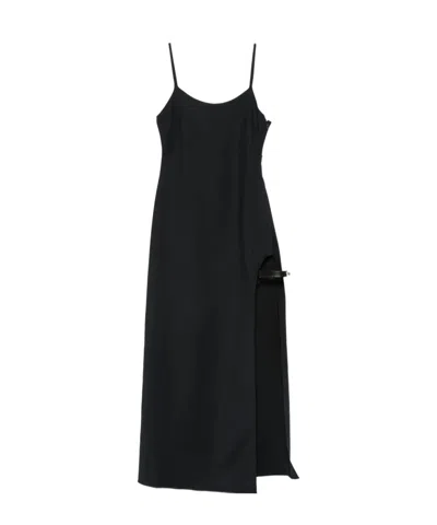 COPERNI SIDE-SPLIT STRAP MIDI DRESS