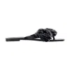 Coperni Silicone Flower Sandals In Black