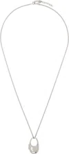 Coperni Silver Locket Necklace In Silver