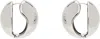 Coperni Silver Logo Earrings In Silver