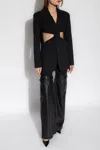 Coperni Single-breasted Blazer With Cut-outs In Black
