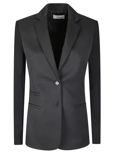 Coperni Single-breasted Jacket With Notched Lapel In Black