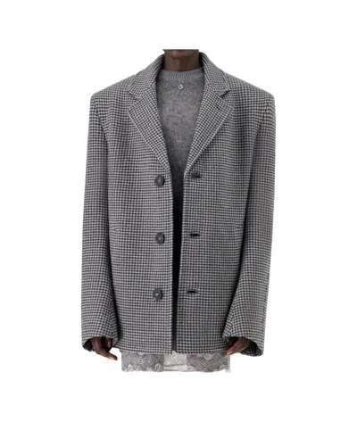 Coperni Single-breasted Long-sleeve Coat In Gray