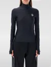 Coperni Tight High Neck Top In Blue