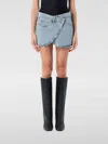 Coperni Denim Mini Skirt In Blue
