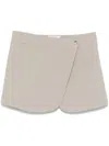 Coperni Tailored Mini Skirt In Beige