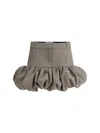 Coperni Gathered Hem Miniskirt In Beige