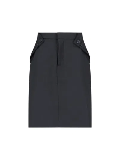 Coperni Hollowed-out Detail Skirt In Black