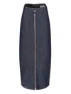 Coperni Maxi Sheath Skirt In Blue
