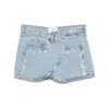 Coperni Studded Denim Mini Skirt Blue In Blue