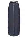 Coperni Stitching Detail Knee Length And Midi In Blue