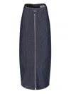 Coperni Maxi Sheath Skirt In Blue