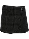 Coperni Prince Of Wales Tailored Mini Skirt In Multicolor