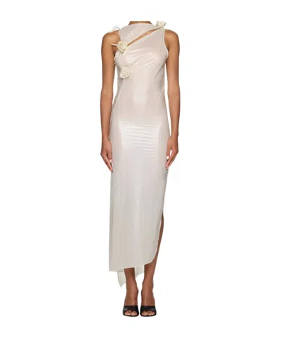 COPERNI FLORAL-APPLIQUÉ ASYMMETRIC GOWN