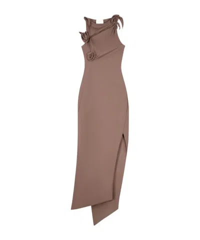 Coperni Sleeveless Dress In Brown