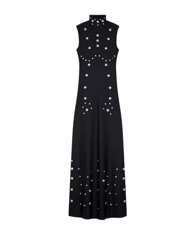 Coperni Sleeveless Dress In Burgundy