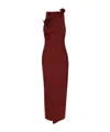 Coperni Burgundy Stretch Nylon Dress In Red