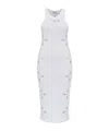 Coperni Dress With Openwork Pattern In White