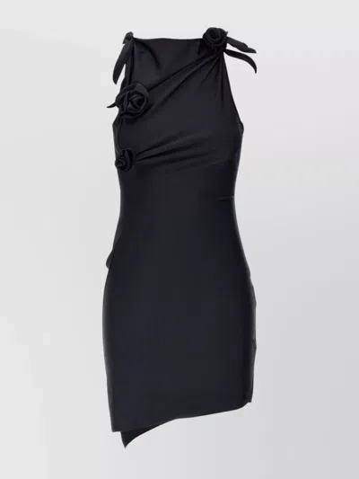 Coperni Sleeveless Knee Length Dress Design In Blue