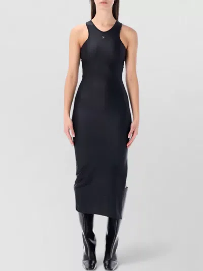 COPERNI SLEEVELESS MIDI DRESS ROUND NECK SLIT