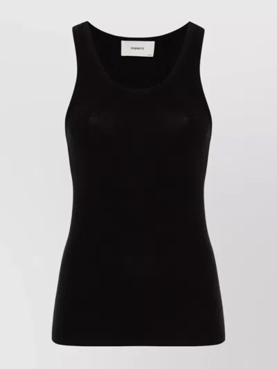 Coperni Sleeveless Scoop Neck Top In Black