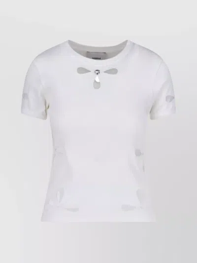 Coperni Sleeveless Top Featuring Cut-out Design In White