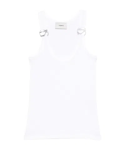 Coperni Sleeveless Top In White