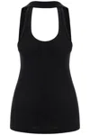 Coperni Logo Tank Top Fitted Scoop Neck In Black