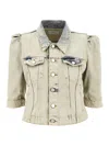 Coperni Denim Slim Fit Jacket In Gray