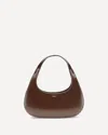 Coperni Women Slim Swipe Baguette Shoulder Bag In Brown