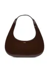 Coperni Slim Swipe Baguette Shoulder Bag In Brown