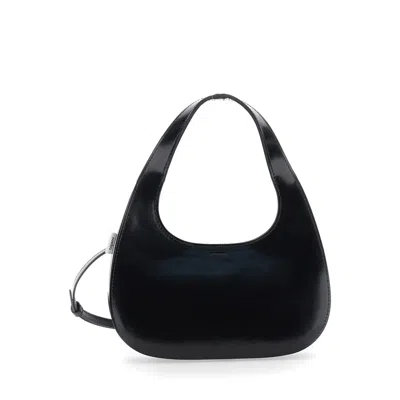Coperni Slim Swipe Phone Baguette Black Shoulder Bag With Adjustable And Removable Shoulder Strap An