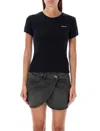 Coperni T-shirt En Coton In Blkwht Black White Print